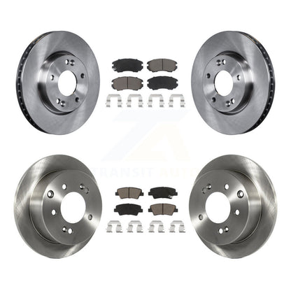 Kit de rotors de frein à disque avant et arrière et plaquettes en céramique pour Kia Soul 2010 L 2011
