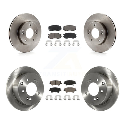 Kit de rotors de frein à disque avant et arrière et plaquettes en céramique pour Kia Soul 2010-2011 1,6 l