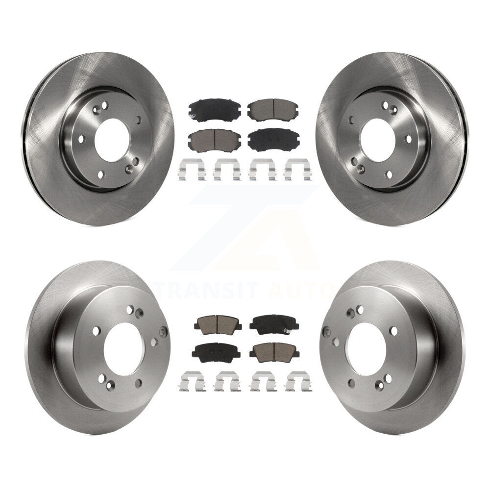 Kit de rotors de frein à disque avant et arrière et plaquettes en céramique pour Hyundai Sonata 2,4 l