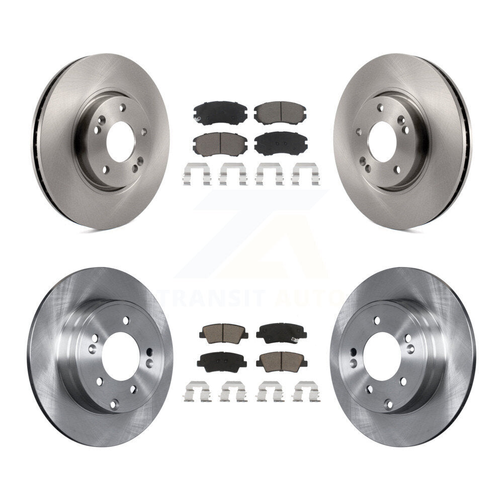 Kit de rotors de frein à disque avant et arrière et plaquettes en céramique pour Hyundai Sonata 3,3 l
