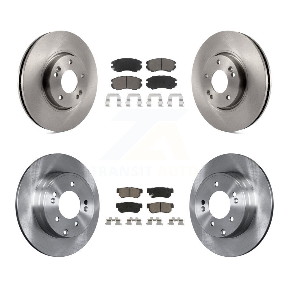 Kit de rotors de frein à disque avant et arrière et plaquettes en céramique pour Hyundai Sonata 3,3 l