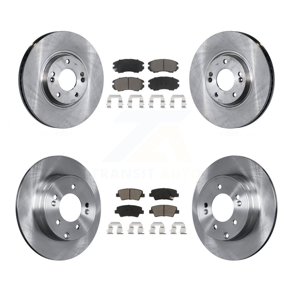 Kit de rotors de frein à disque avant et arrière et plaquettes en céramique pour Hyundai Azera K8C-101487