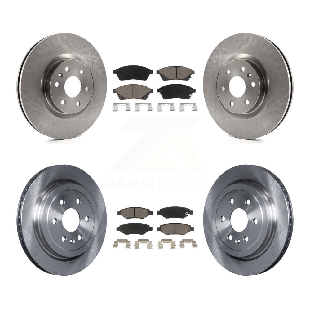 Kit de rotors de frein à disque avant et arrière et plaquettes en céramique pour Cadillac SRX Saab 9-4X