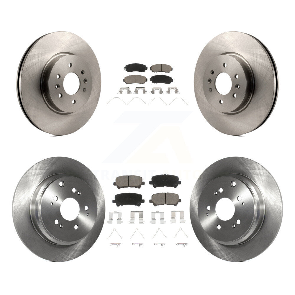 Kit de rotors de frein à disque avant et arrière et plaquettes en céramique pour Honda Odyssey 2011-2014