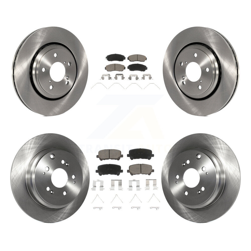 Kit de rotors de frein à disque avant et arrière et plaquettes en céramique pour Honda Odyssey 2015-2017