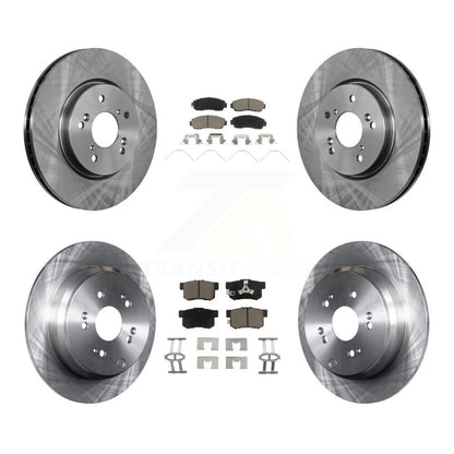 Kit de rotors de frein à disque avant et arrière et plaquettes en céramique pour Honda CR-V AWD 2012 – 2016