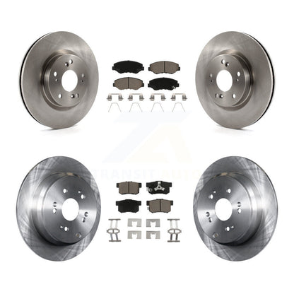 Kit de rotors de frein à disque avant et arrière et plaquettes en céramique pour Honda CR-V FWD 2012 – 2016