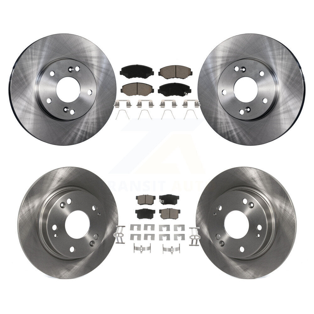 Kit de rotors de frein à disque avant et arrière et plaquettes en céramique pour Honda Civic Acura ILX