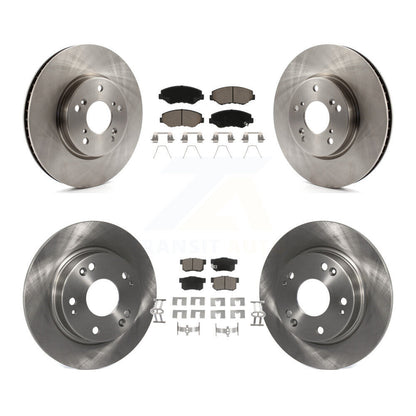 Kit de rotors de frein à disque avant et arrière et plaquettes en céramique pour Honda Civic K8C-101497