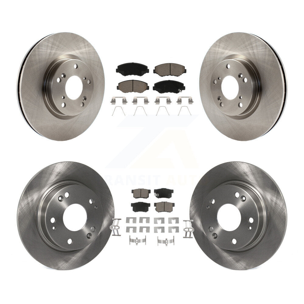 Kit de rotors de frein à disque avant et arrière et plaquettes en céramique pour Honda Civic Acura ILX