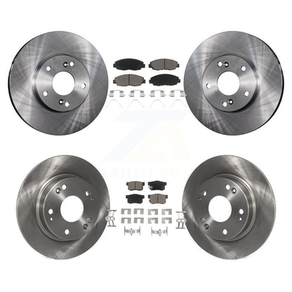 Rotors de frein à disque avant et arrière et Kit de plaquettes en céramique pour Honda Civic Tourin 2014 – 2015