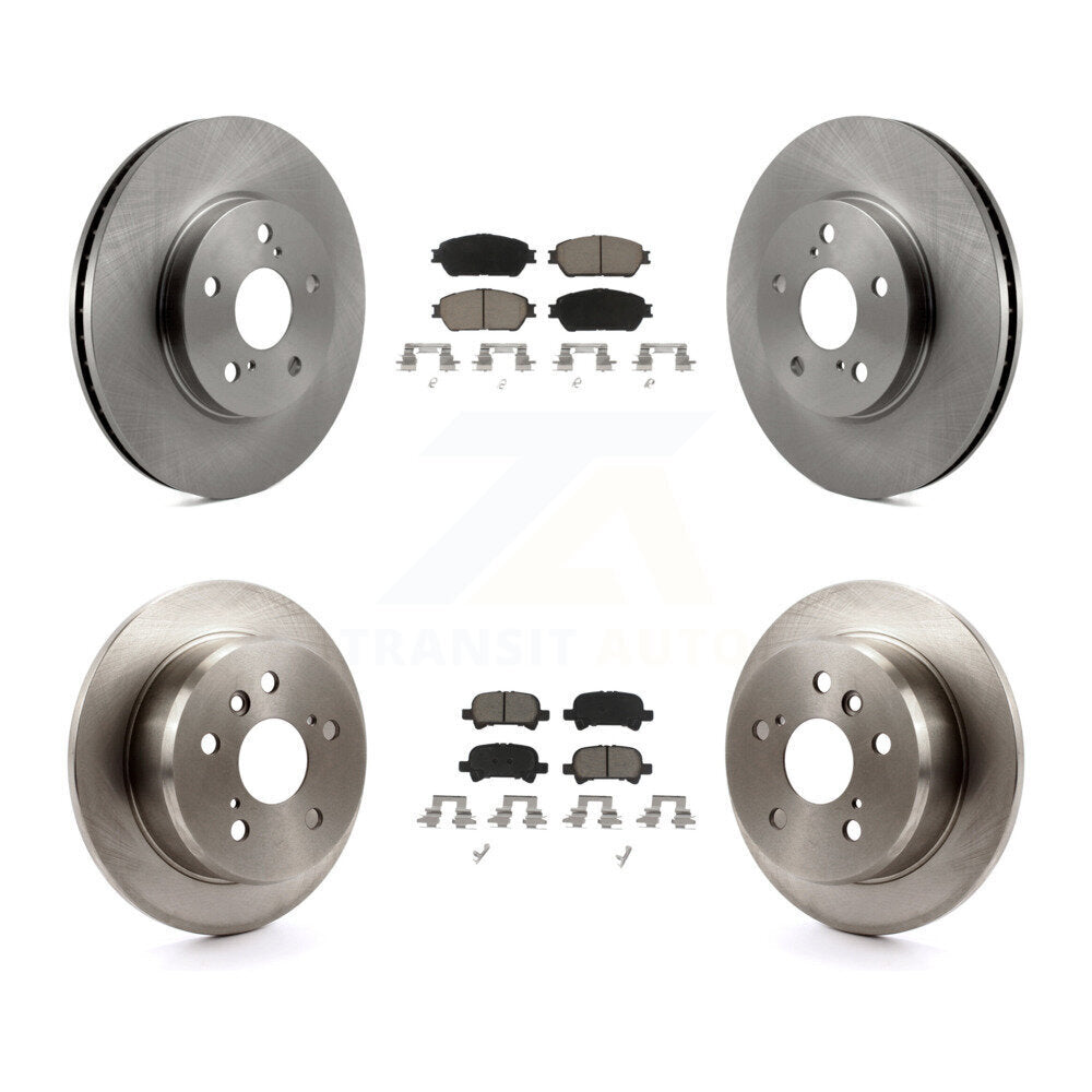 Kit de rotors de frein à disque avant et arrière et plaquettes en céramique pour Toyota Solara Avalon