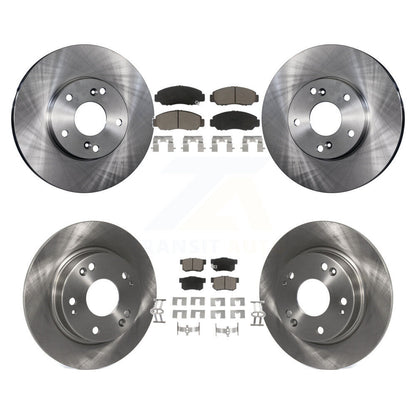 Kit de rotors de frein à disque avant et arrière et plaquettes en céramique pour Acura CSX K8C-101507
