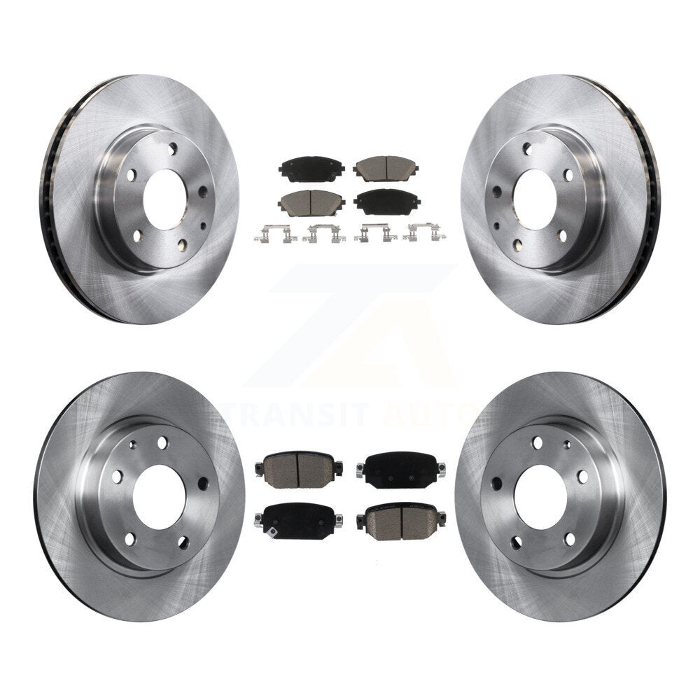 Kit de rotors de frein à disque avant et arrière et plaquettes en céramique pour Mazda CX-3 FWD 2019 – 2022