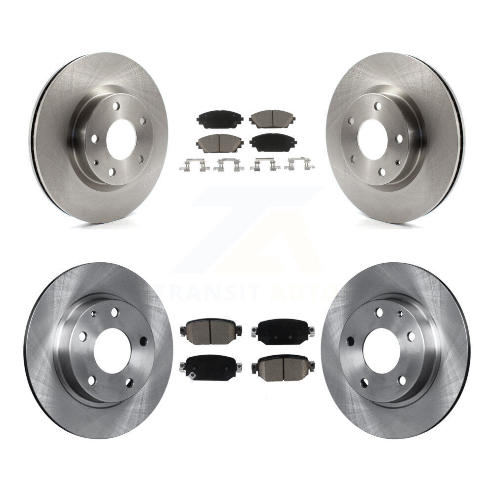 Kit de rotors de frein à disque avant et arrière et plaquettes en céramique pour Mazda CX-3 AWD 2019 – 2022