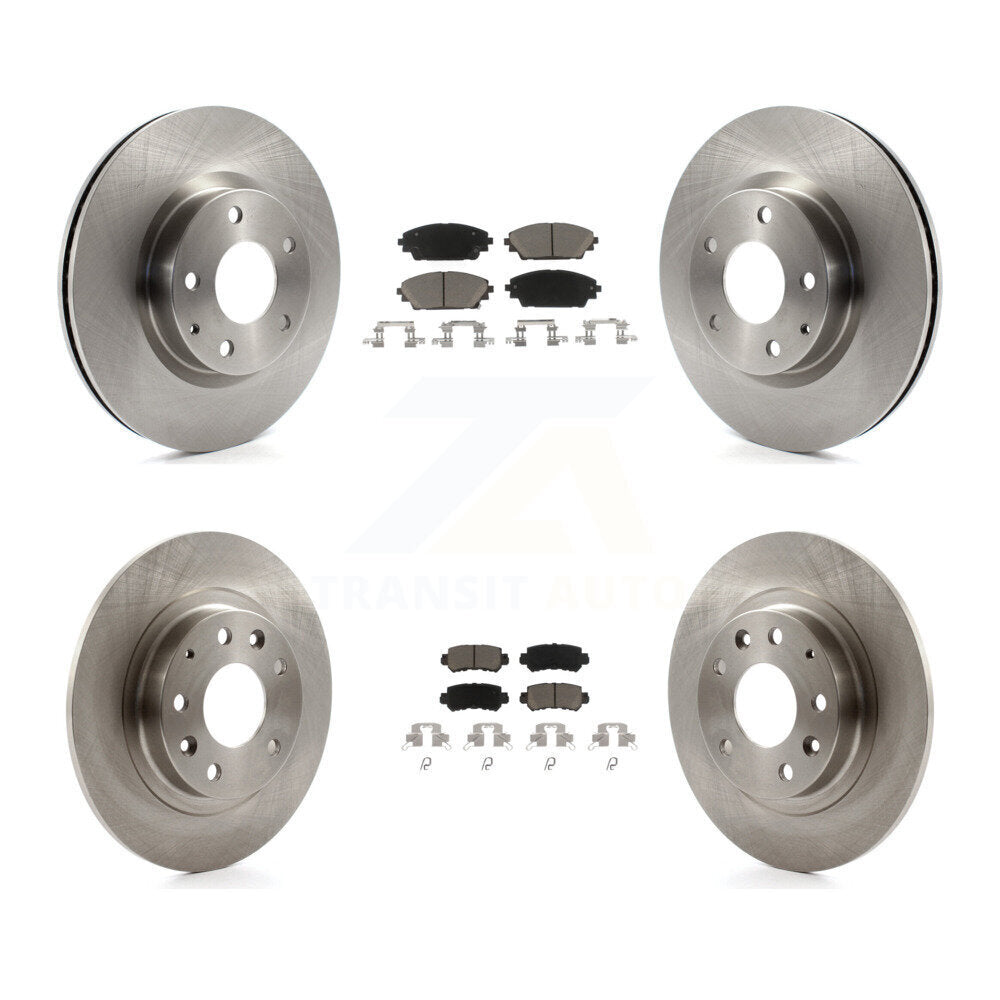Kit de rotors de frein à disque avant et arrière et plaquettes en céramique pour Mazda CX-3 AWD 2016-2018