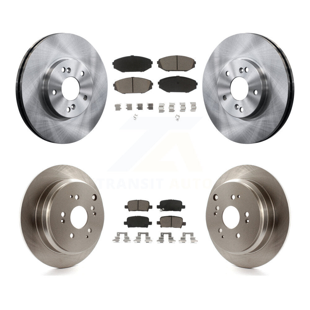 Kit de rotors de frein à disque avant et arrière et plaquettes en céramique pour Honda Odyssey 2002-2004
