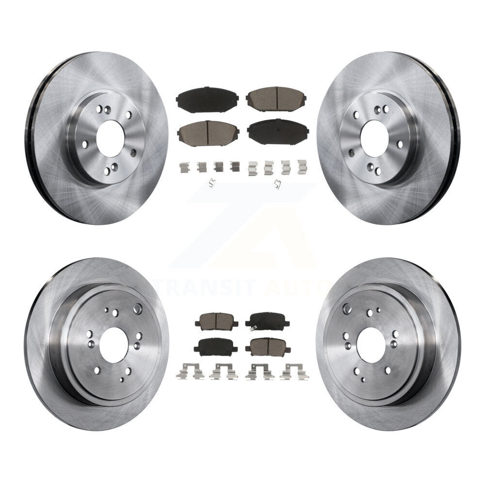 Kit de rotors de frein à disque avant et arrière et plaquettes en céramique pour Acura MDX 2001-2002