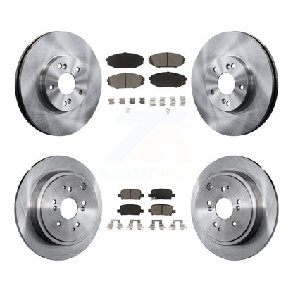 Kit de rotors de frein à disque avant et arrière et plaquettes en céramique pour Acura MDX 2001-2002