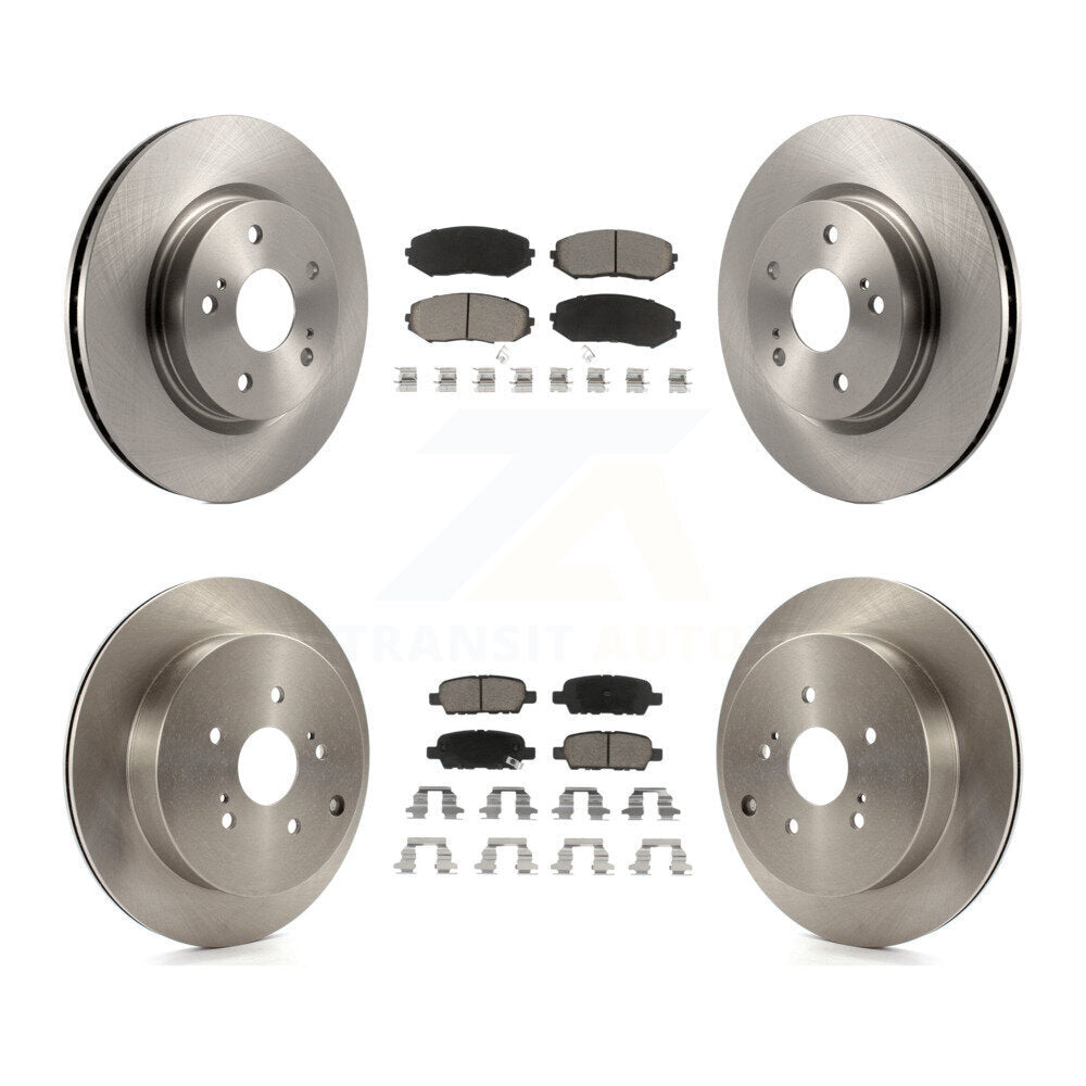 Rotors de frein à disque avant et arrière et kit de plaquettes en céramique pour Suzuki Grand Vitar 2009-2013