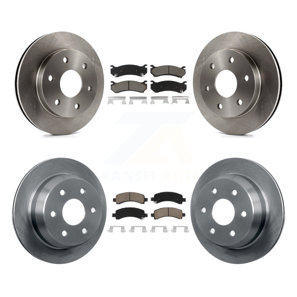 Kit de rotors de frein à disque avant et arrière et plaquettes en céramique pour Chevrolet Avalanche 1500