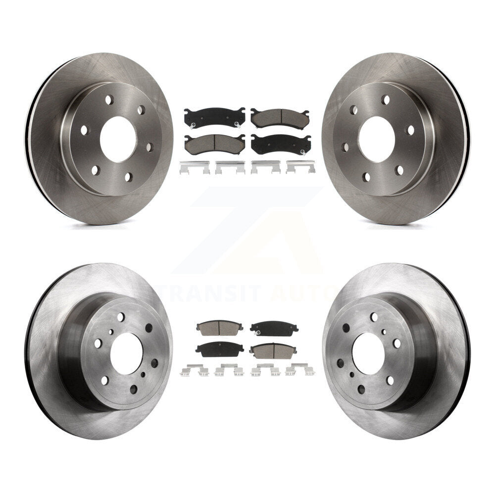 Kit de rotors de frein à disque avant et arrière et plaquettes en céramique pour Chevrolet Silverado 1500