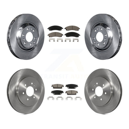 Kit de rotors de frein à disque avant et arrière et plaquettes en céramique pour Cadillac SRX K8C-101522
