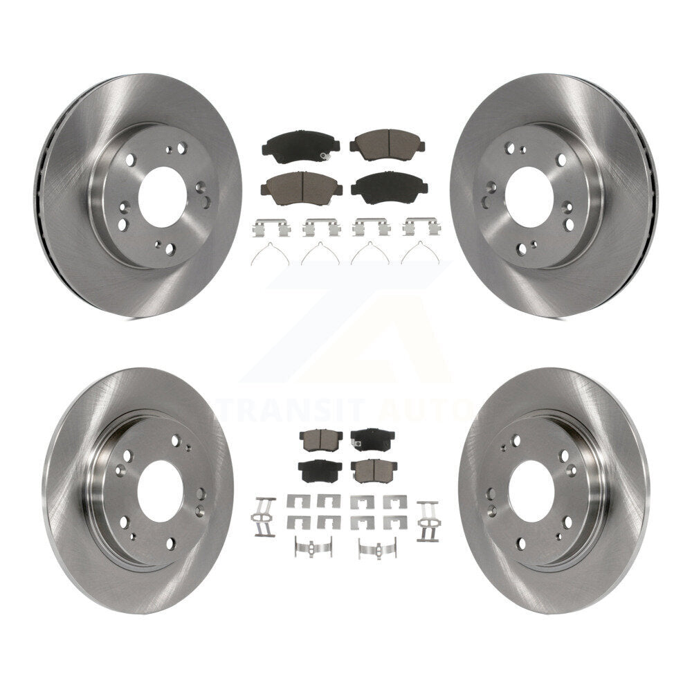 Kit de rotors de frein à disque avant et arrière et plaquettes en céramique pour Honda CR-Z 2011 – 2015