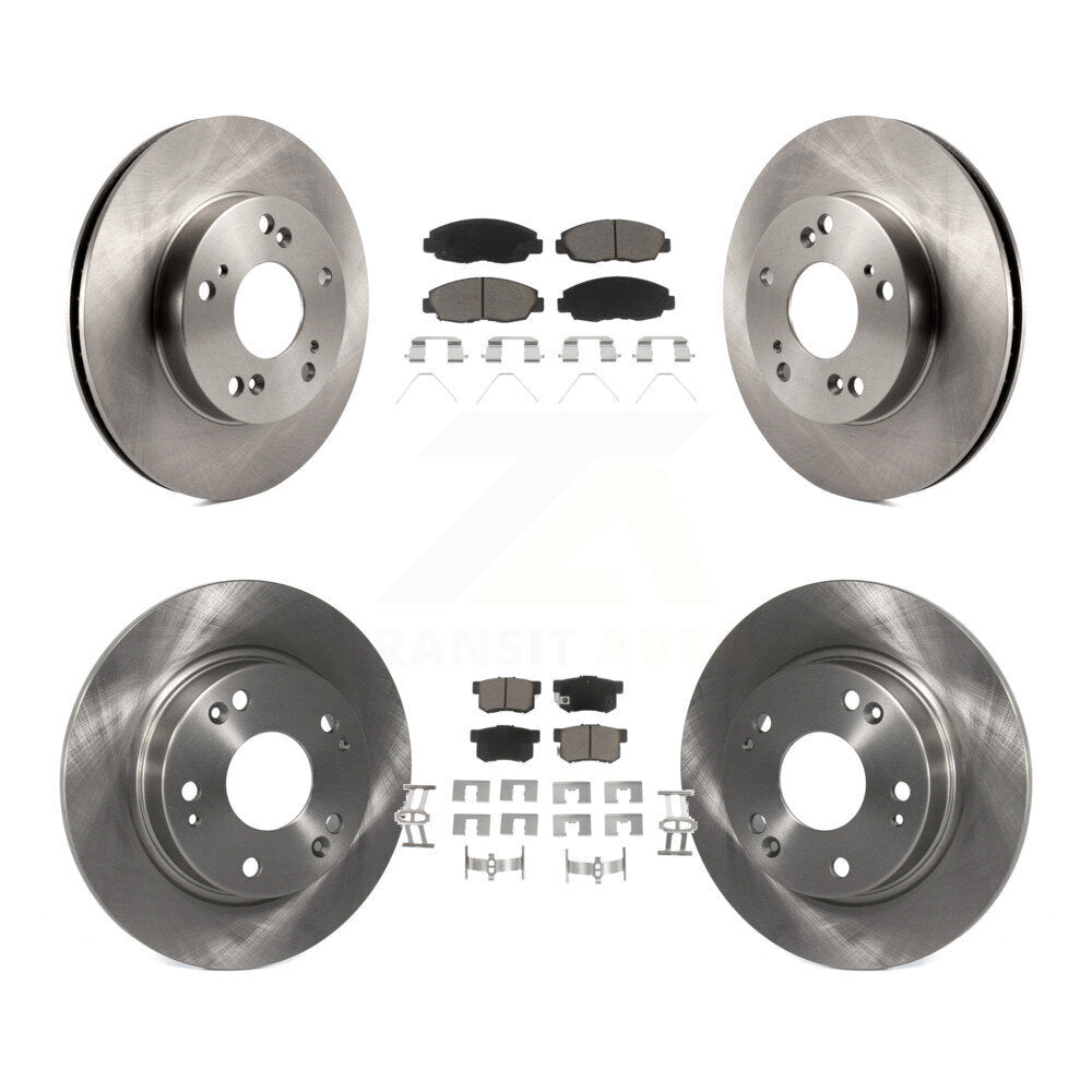 Kit de rotors de frein à disque avant et arrière et plaquettes en céramique pour Honda Civic K8C-101530