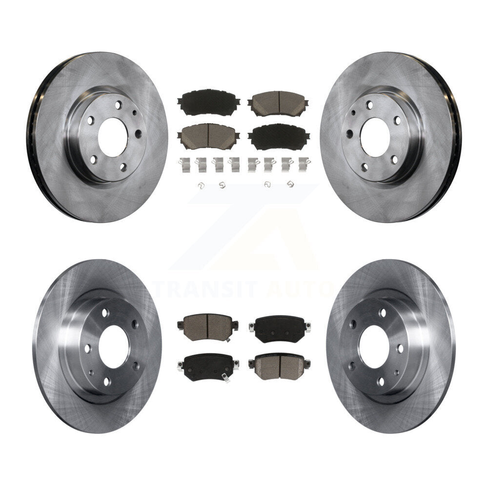 Kit de rotors de frein à disque avant et arrière et plaquettes en céramique pour Mazda 6 2016-2018