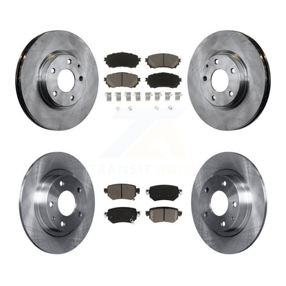 Kit de rotors de frein à disque avant et arrière et plaquettes en céramique pour Mazda 6 2016-2018