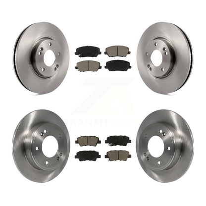 Kit de rotor de frein avant et arrière et plaquettes en céramique pour Hyundai Veloster Turbocharge 16-17