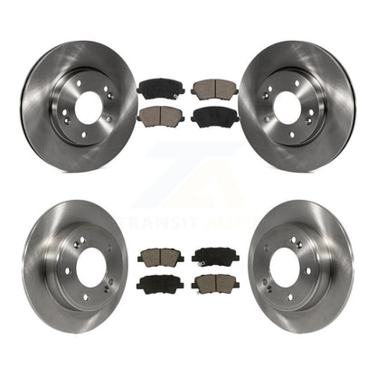 Rotors de frein à disque avant et arrière et Kit de plaquettes en céramique pour Hyundai Veloster Elantra G
