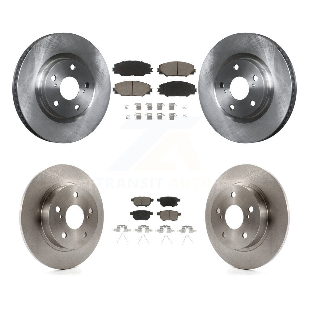 Kit de rotors de frein à disque avant et arrière et plaquettes en céramique pour Scion tC 2011-2016