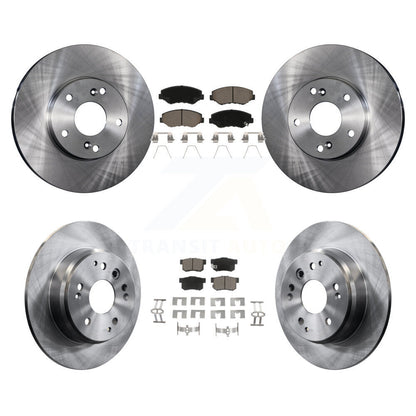 Kit de rotors de frein à disque avant et arrière et plaquettes en céramique pour Honda Element 2003 – 2011