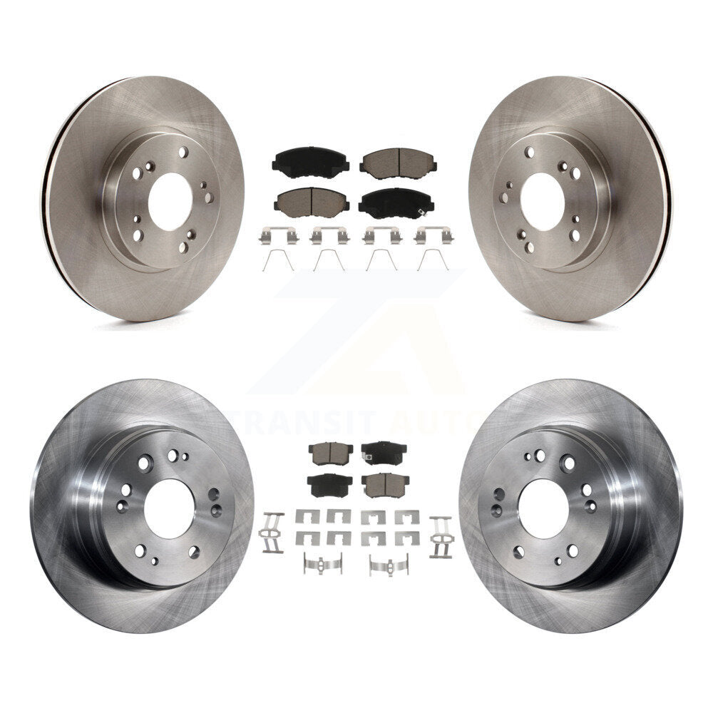 Kit de rotors de frein à disque avant et arrière et plaquettes en céramique pour Honda CR-V 2002-2004