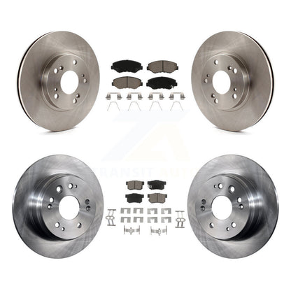 Kit de rotors de frein à disque avant et arrière et plaquettes en céramique pour Honda CR-V 2002-2004