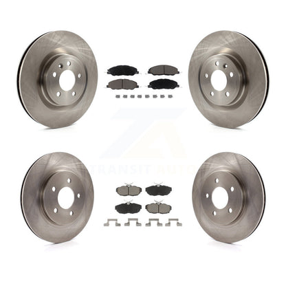 Kit de rotors de frein à disque avant et arrière et plaquettes en céramique pour Ford Mustang K8C-101552