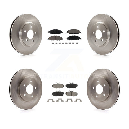 Kit de rotors de frein à disque avant et arrière et plaquettes en céramique pour Ford Mustang K8C-101553