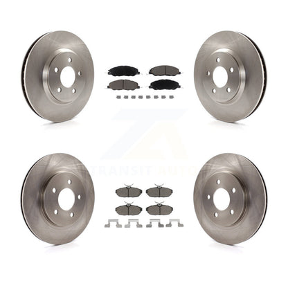 Kit de rotors de frein à disque avant et arrière et plaquettes en céramique pour Ford Mustang K8C-101556