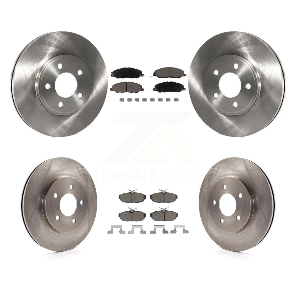 Kit de rotors de frein à disque avant et arrière et plaquettes en céramique pour Ford Mustang Bullitt 2009