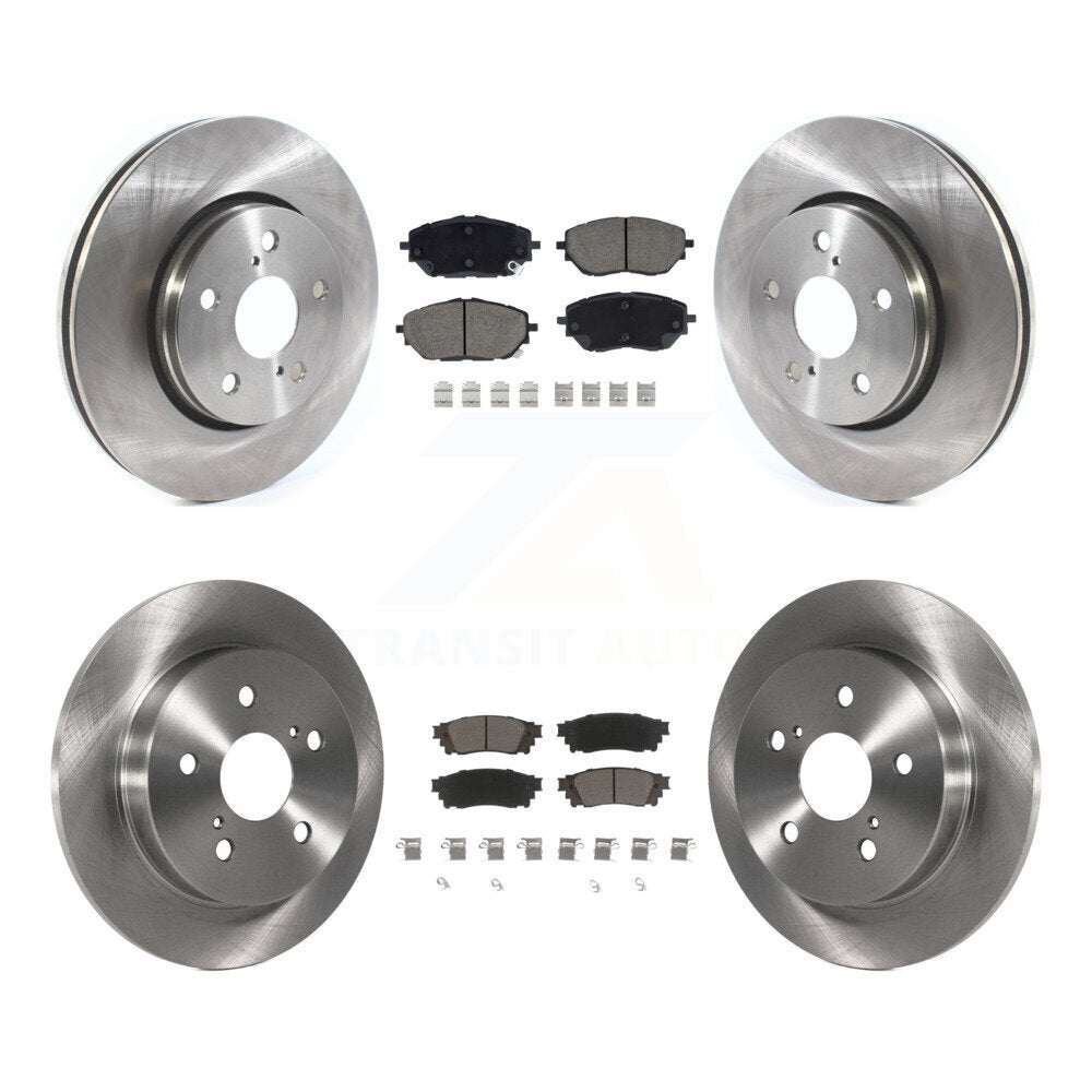 Kit de rotors de frein à disque avant et arrière et plaquettes en céramique pour Toyota C-HR 2018