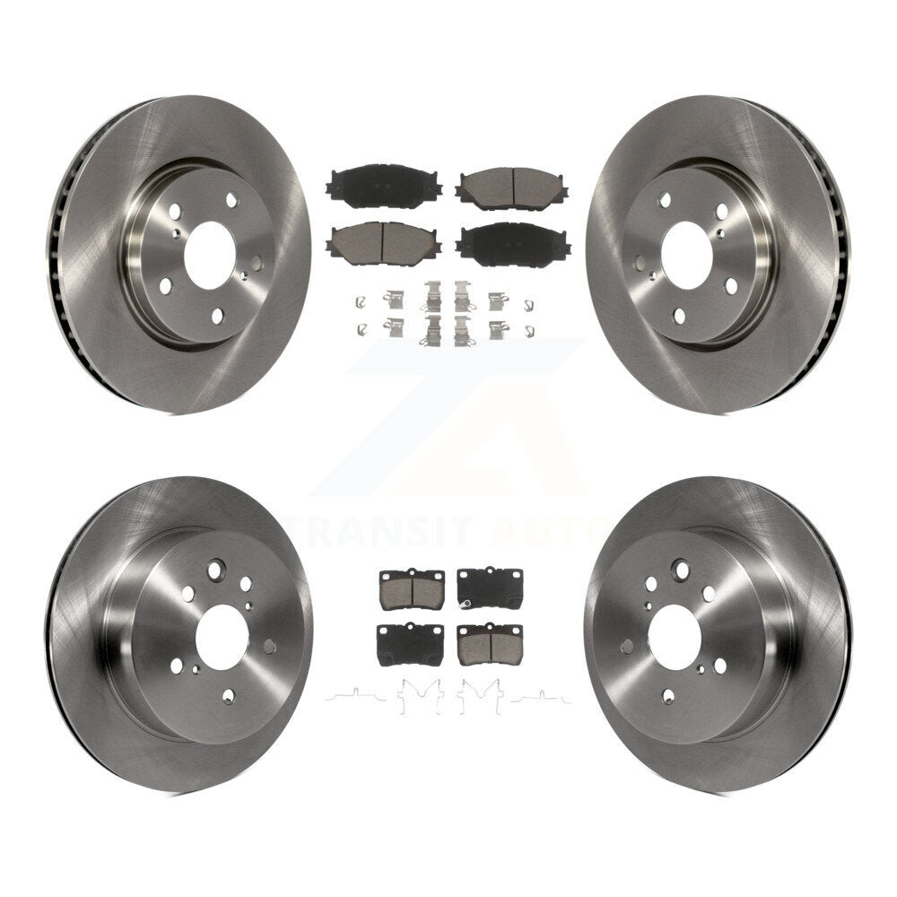 Kit de rotors de frein à disque avant et arrière et plaquettes en céramique pour Lexus IS250 C 2010-2013