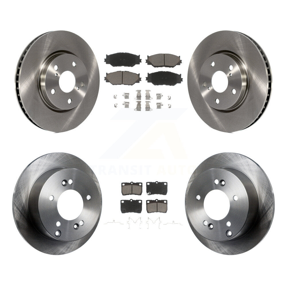 Kit de rotors de frein à disque avant et arrière et plaquettes en céramique pour Lexus IS250 K8C-101567