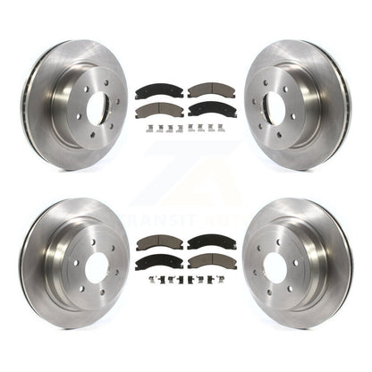 Kit de rotors de frein à disque avant et arrière et plaquettes en céramique pour Nissan TITAN XD 2016 – 2024