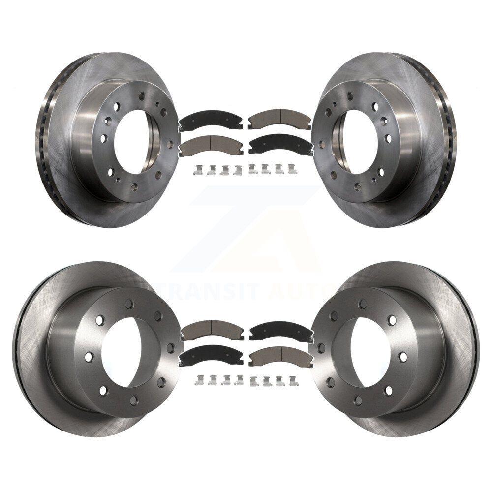 Kit de rotor de frein à disque avant et arrière et plaquettes en céramique pour GMC Sierra 3500 HD Chevrole