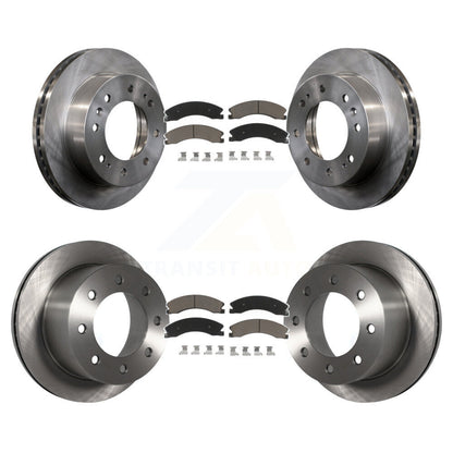Kit de rotor de frein à disque avant et arrière et plaquettes en céramique pour GMC Sierra 3500 HD Chevrole
