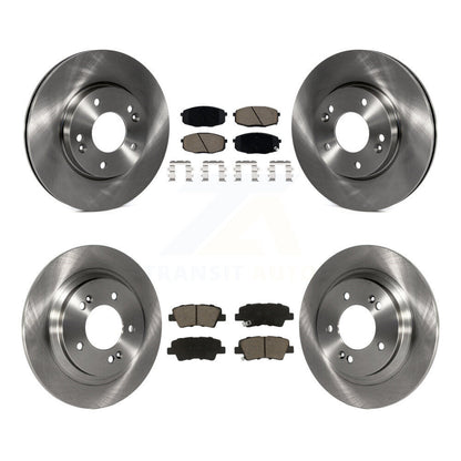 Rotors de frein à disque avant et arrière et Kit de plaquettes en céramique pour Kia Forte5 Hyundai Elantra G
