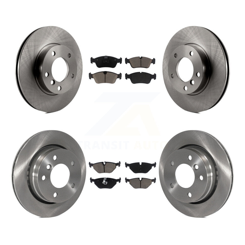 Kit de rotors de frein à disque avant et arrière et plaquettes en céramique pour BMW 323i 328i 323Ci