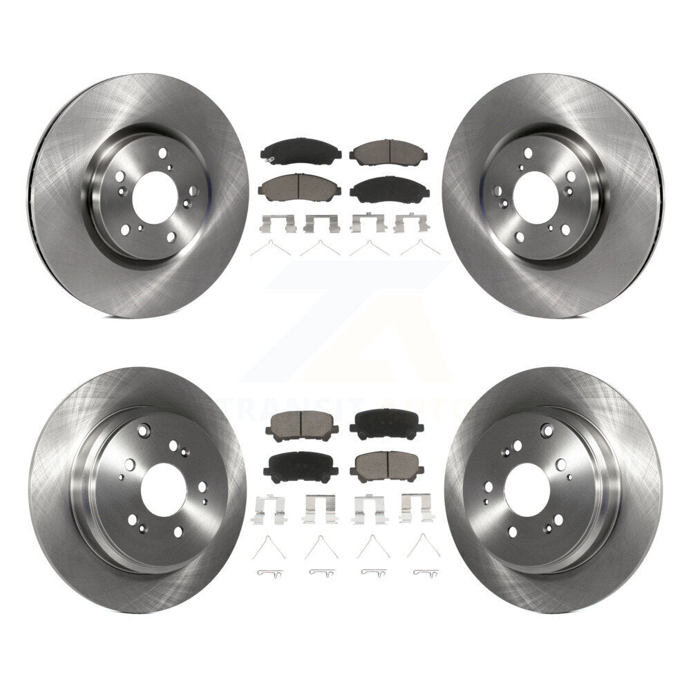 Kit de rotors de frein à disque avant et arrière et plaquettes en céramique, pour Honda Pilot Acura MDX ZDX